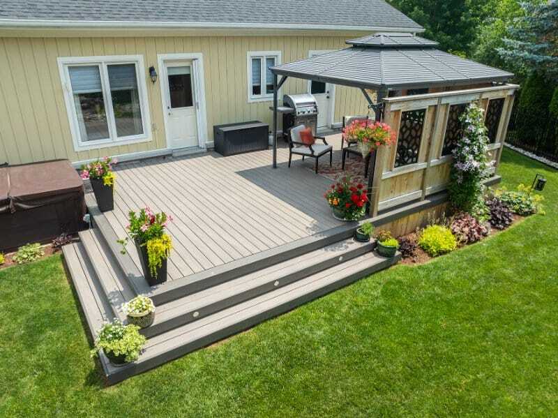 planter boxes on deck