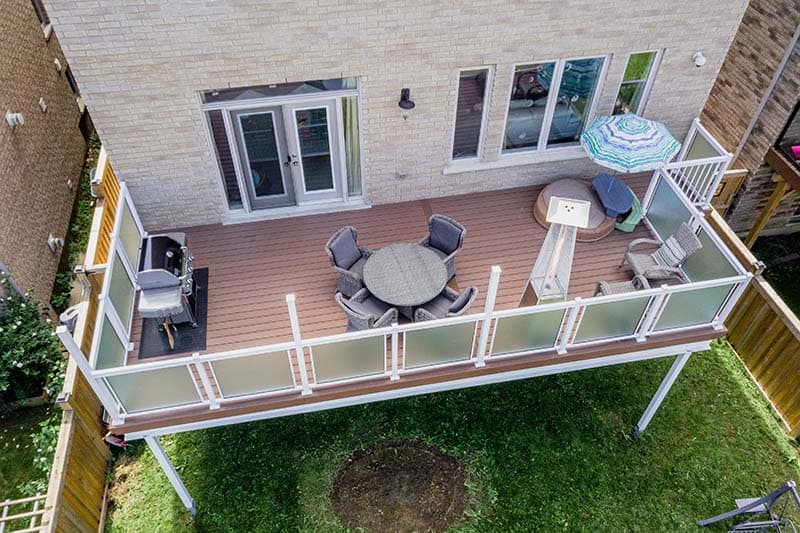 composite deck overhead view