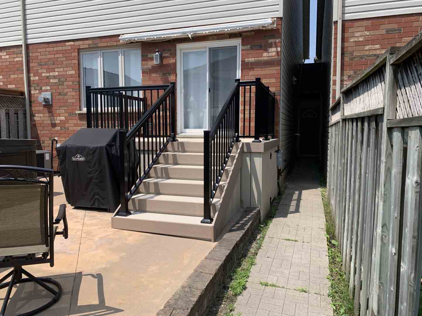 New composite stairs and landing.