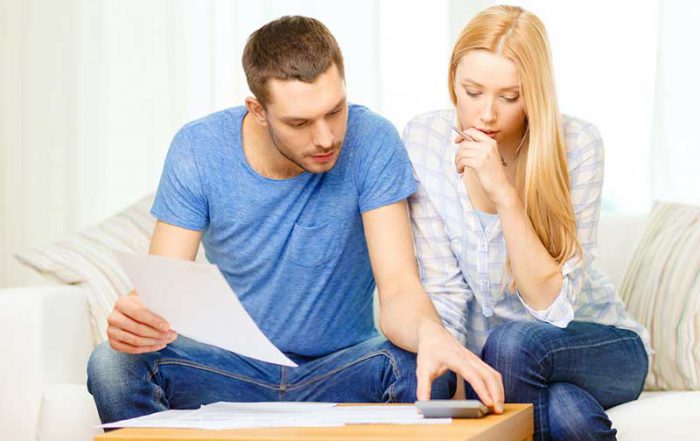 couple reviewing their finances