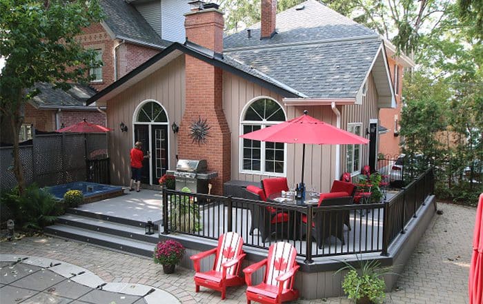 neat backyard deck