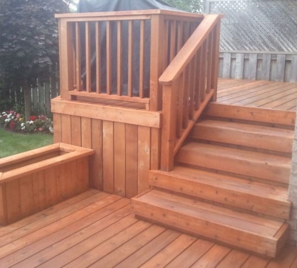 After cleaning a deck image