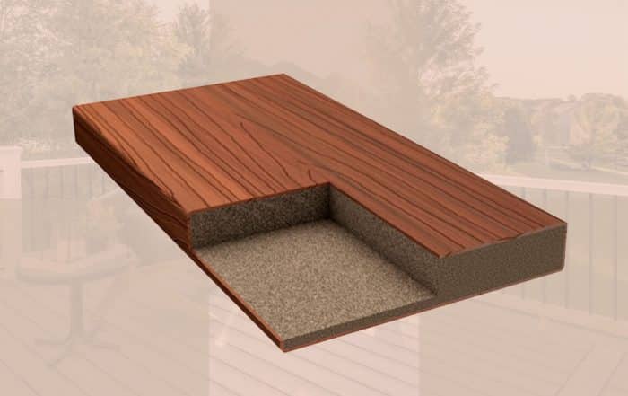 composite decking cross section