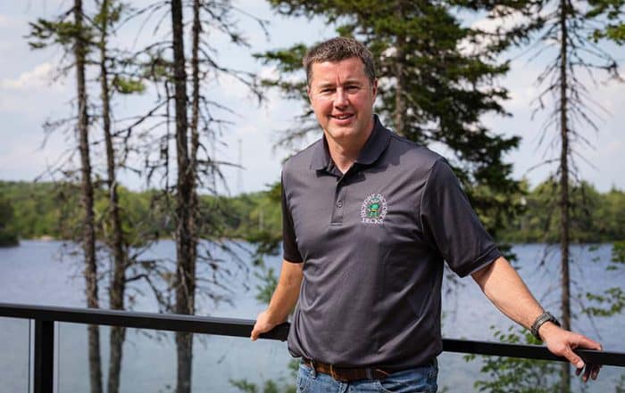 Rob Gillis on cottage deck