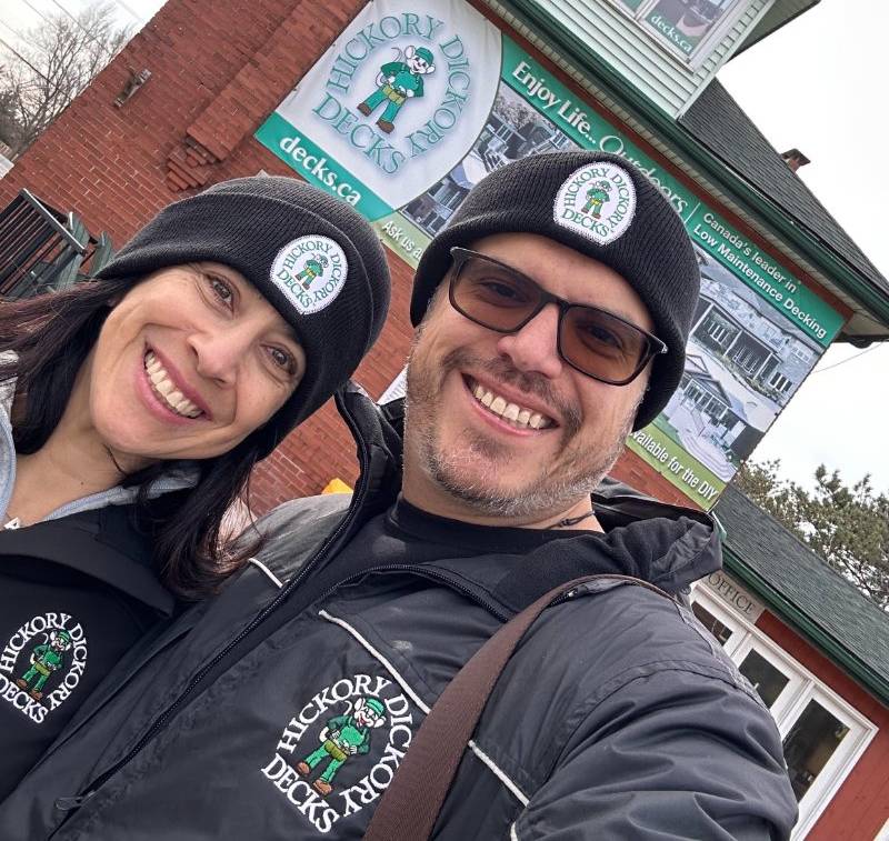 Abigail and Edgar Hickory Dickory Decks Mississauga NW & E franchisee