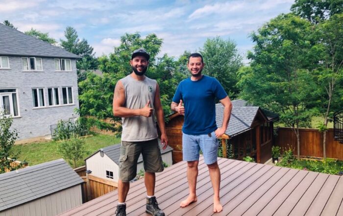 Matt on new deck