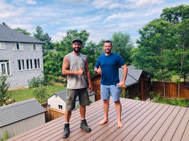 Matt on new deck