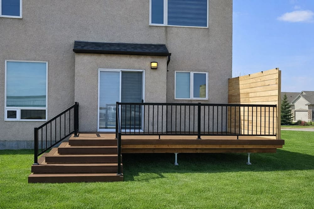 lasalle winnipeg deck build after straight view