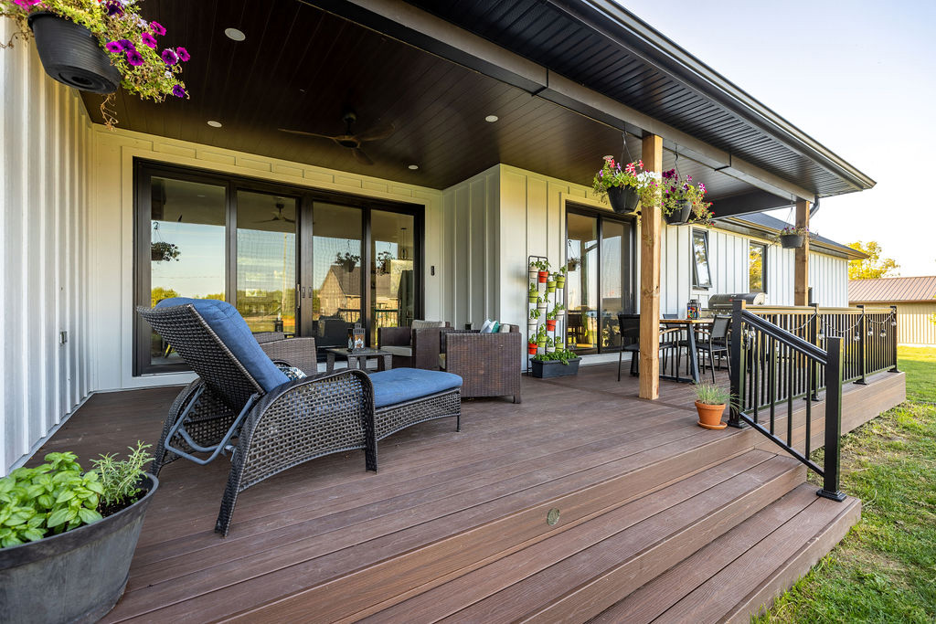 rural composite deck in middlesex