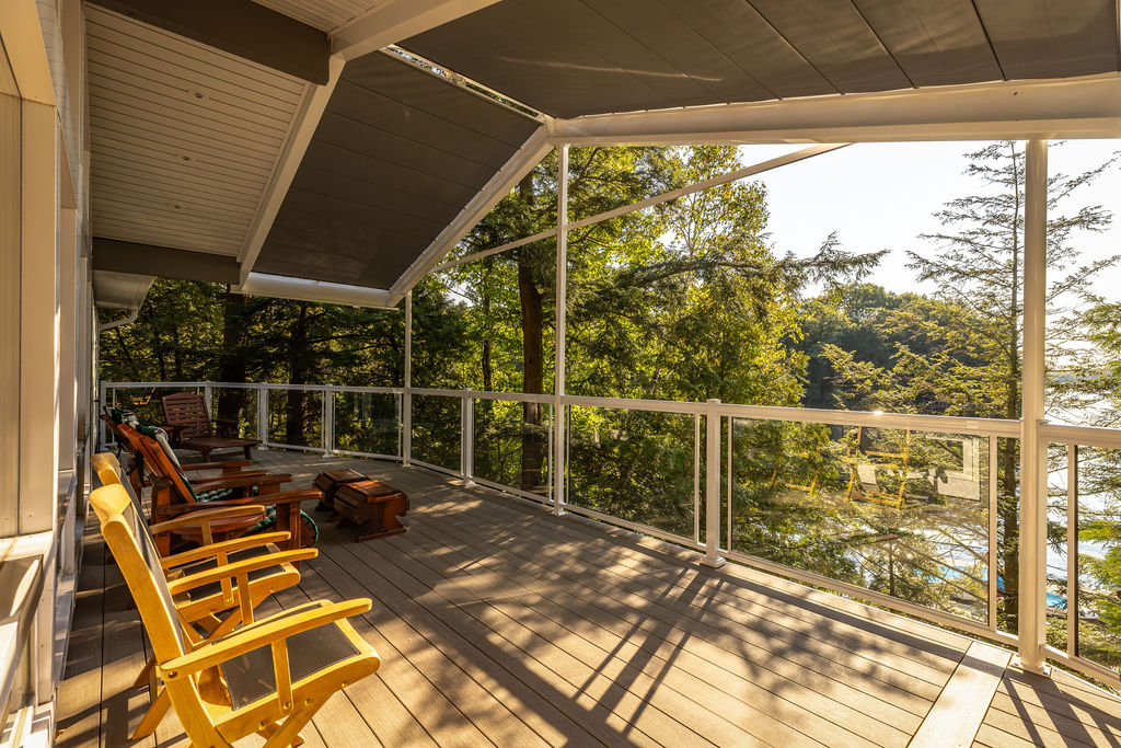 low-maintenance deck in Muskoka