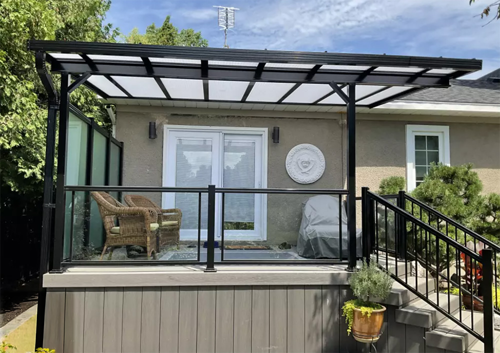 niagara timbertech deck glass privacy walls